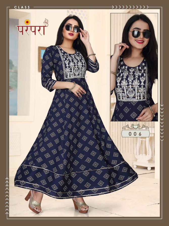 Ft Parampara Ethnic Wear Wholesale Long Anarkali Kurti Collection